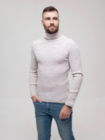 Свитер ISSA Plus модель GN4-58_lightgray Фото