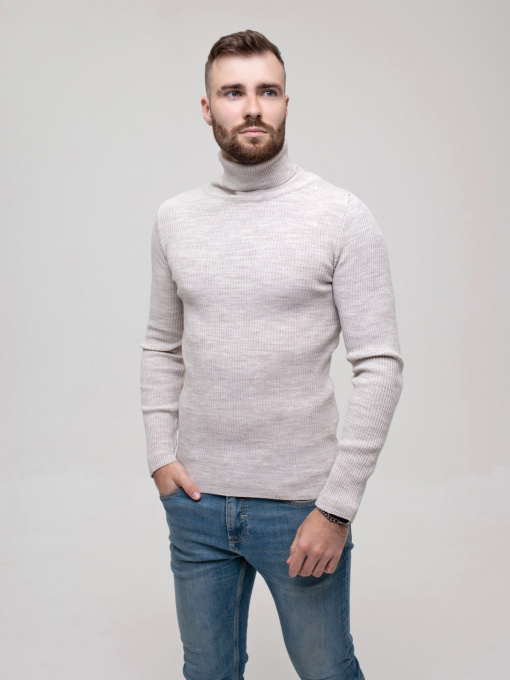 Свитер ISSA Plus модель GN4-58_lightgray Фото