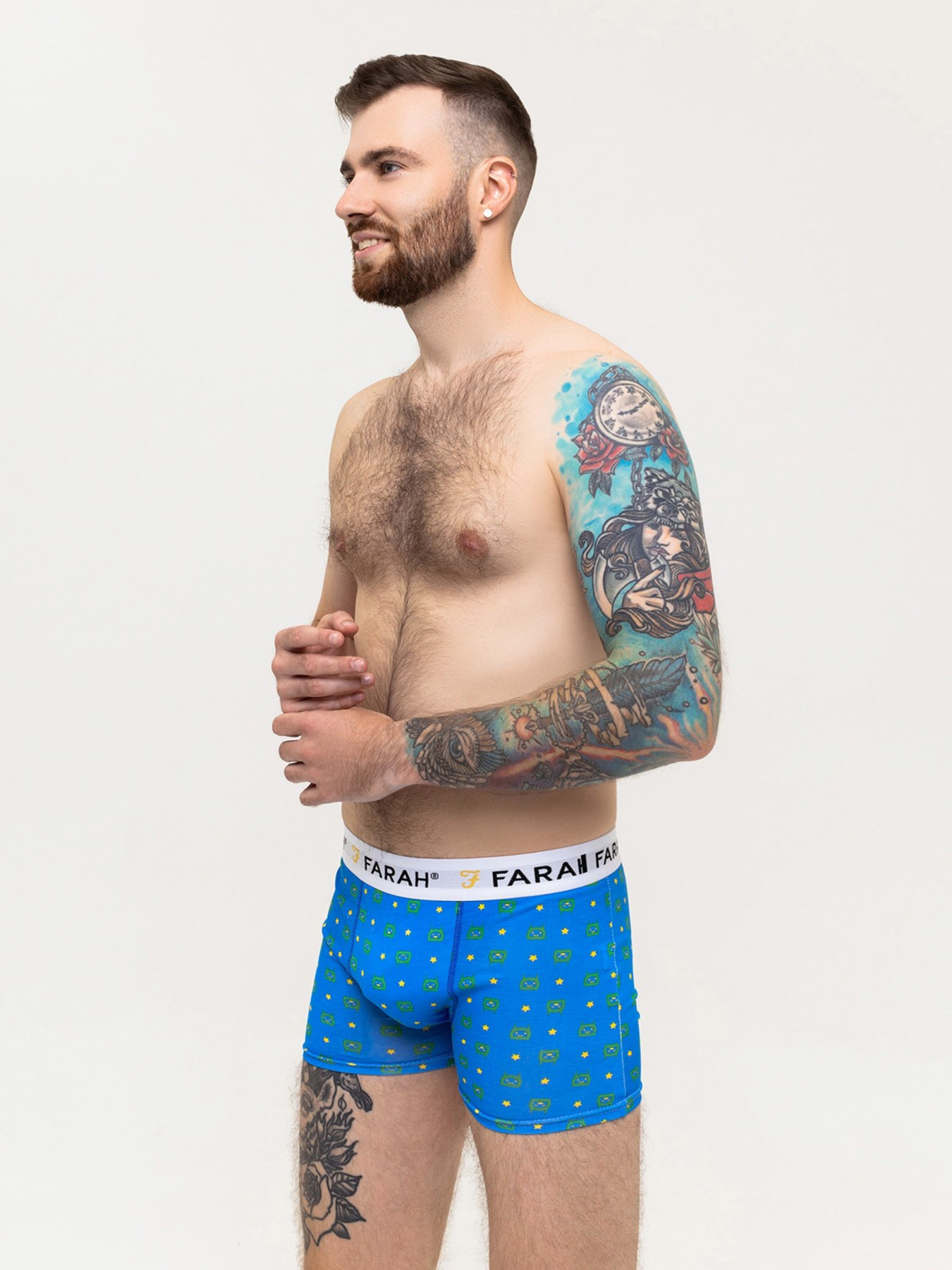 Трусы ISSA Plus модель GN5-223_blue Фото