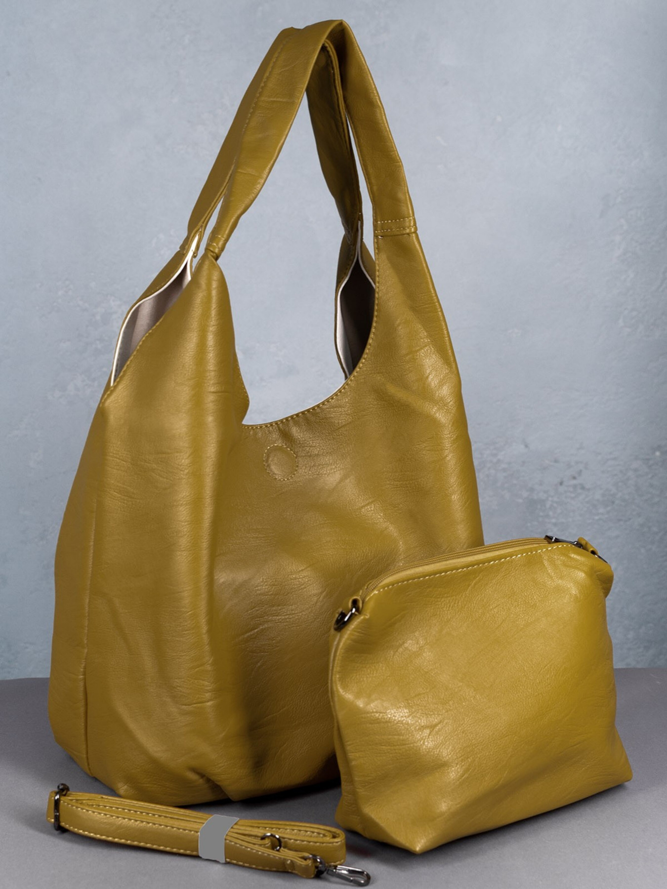 Шопер ISSA Plus модель SU3-82_mustard Шопер ISSA Plus модель SU3-82_mustard Фото