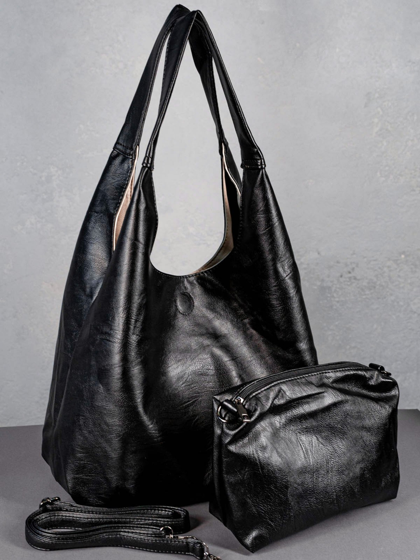 Шопер ISSA Plus модель SU3-82_blackmilky Фото