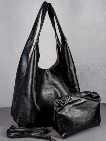 Шопер ISSA Plus модель SU3-82_blackmilky Фото