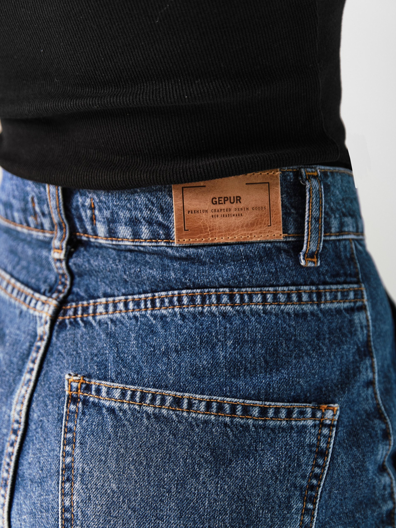 Джинсы мом Gepur модель 45201 Джинсы мом Gepur модель 45201 Фото