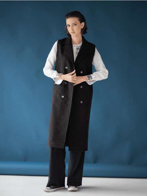 Утеплений жилет Едельвіка модель 178-22-00black Фото