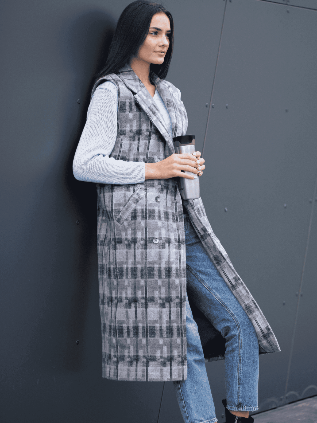 Утепленный жилет Едельвіка модель 178-22-00gray Фото