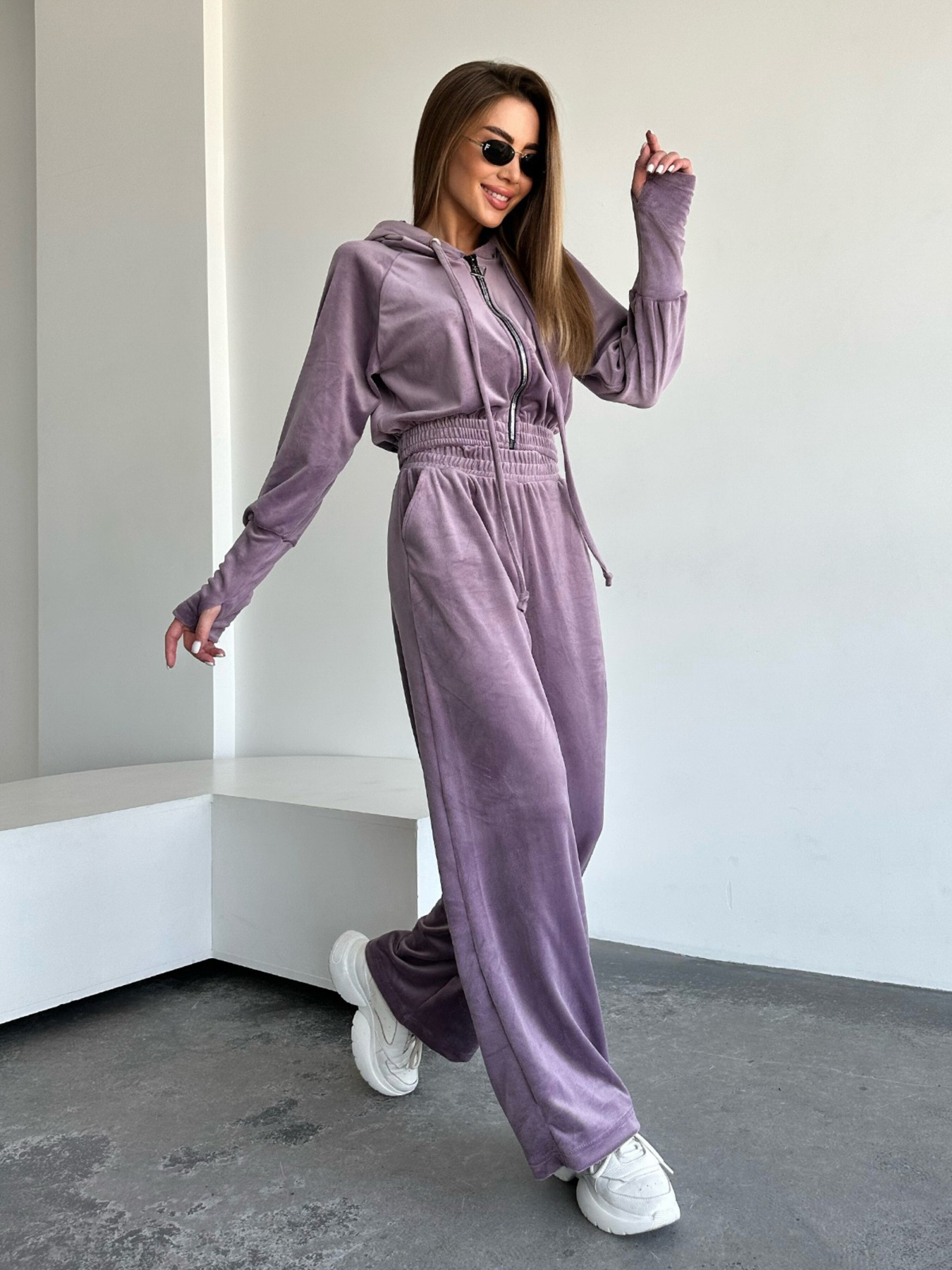 Спортивний костюм ISSA Plus модель SA-479_lilac Спортивний костюм ISSA Plus модель SA-479_lilac Фото