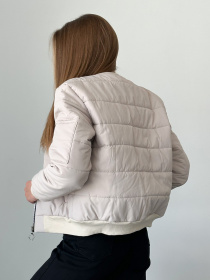 Бомбер ISSA Plus модель SA-482_бежевый Фото