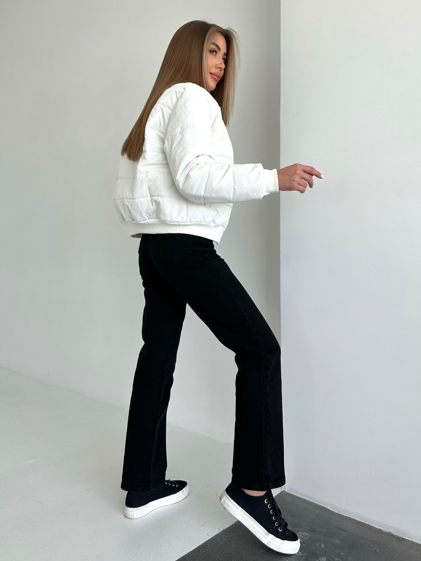 Бомбер ISSA Plus модель SA-482_white Фото