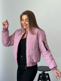 Бомбер ISSA Plus модель SA-482_розовый Фото