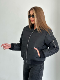 Бомбер ISSA Plus модель SA-482_черный Фото