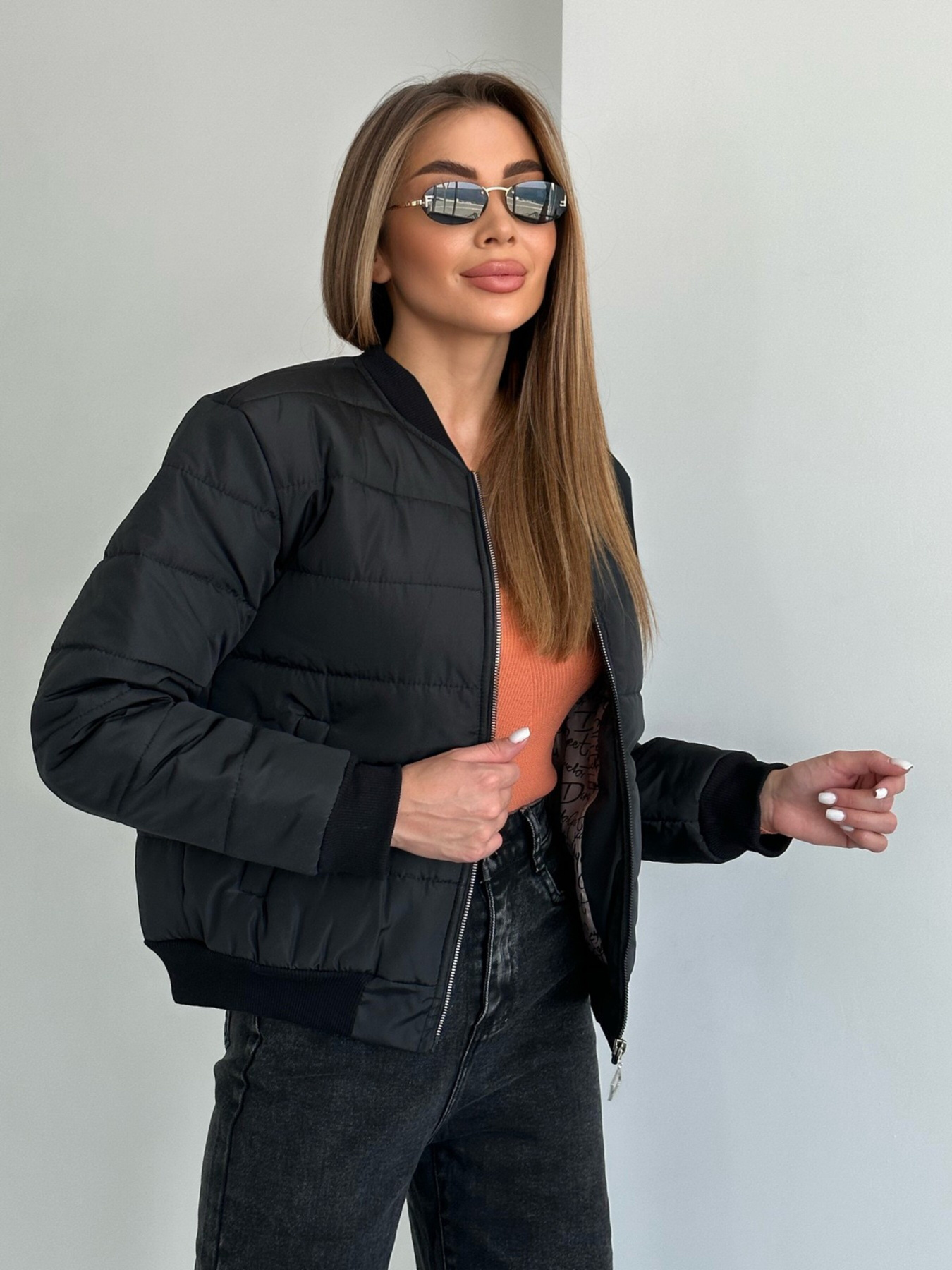 Бомбер ISSA Plus модель SA-482_черный Фото