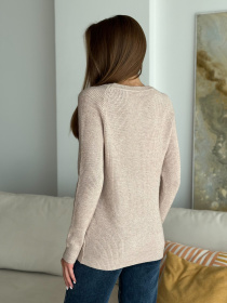 Джемпер ISSA Plus модель WN20-539_beige Фото