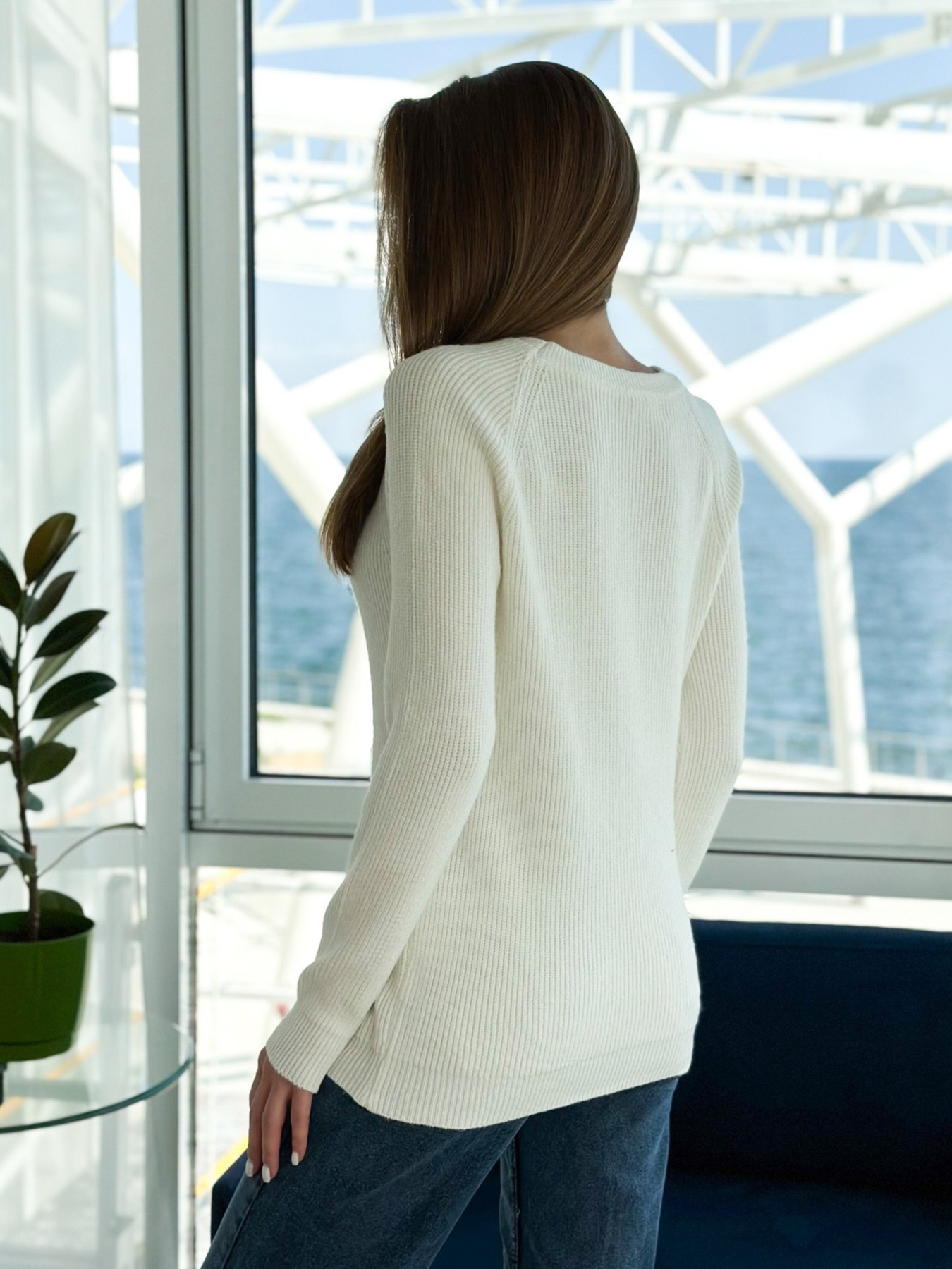 Джемпер ISSA Plus модель WN20-539_white Фото