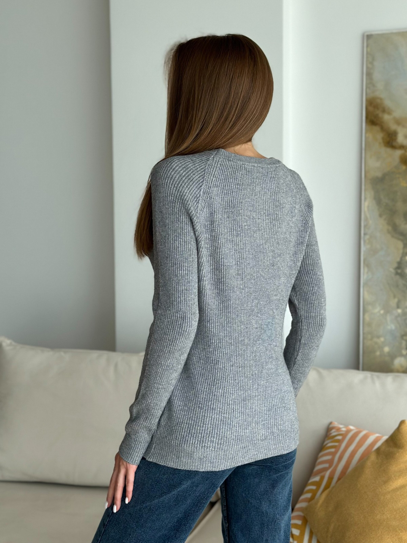 Джемпер ISSA Plus модель WN20-539_gray Джемпер ISSA Plus модель WN20-539_gray Фото