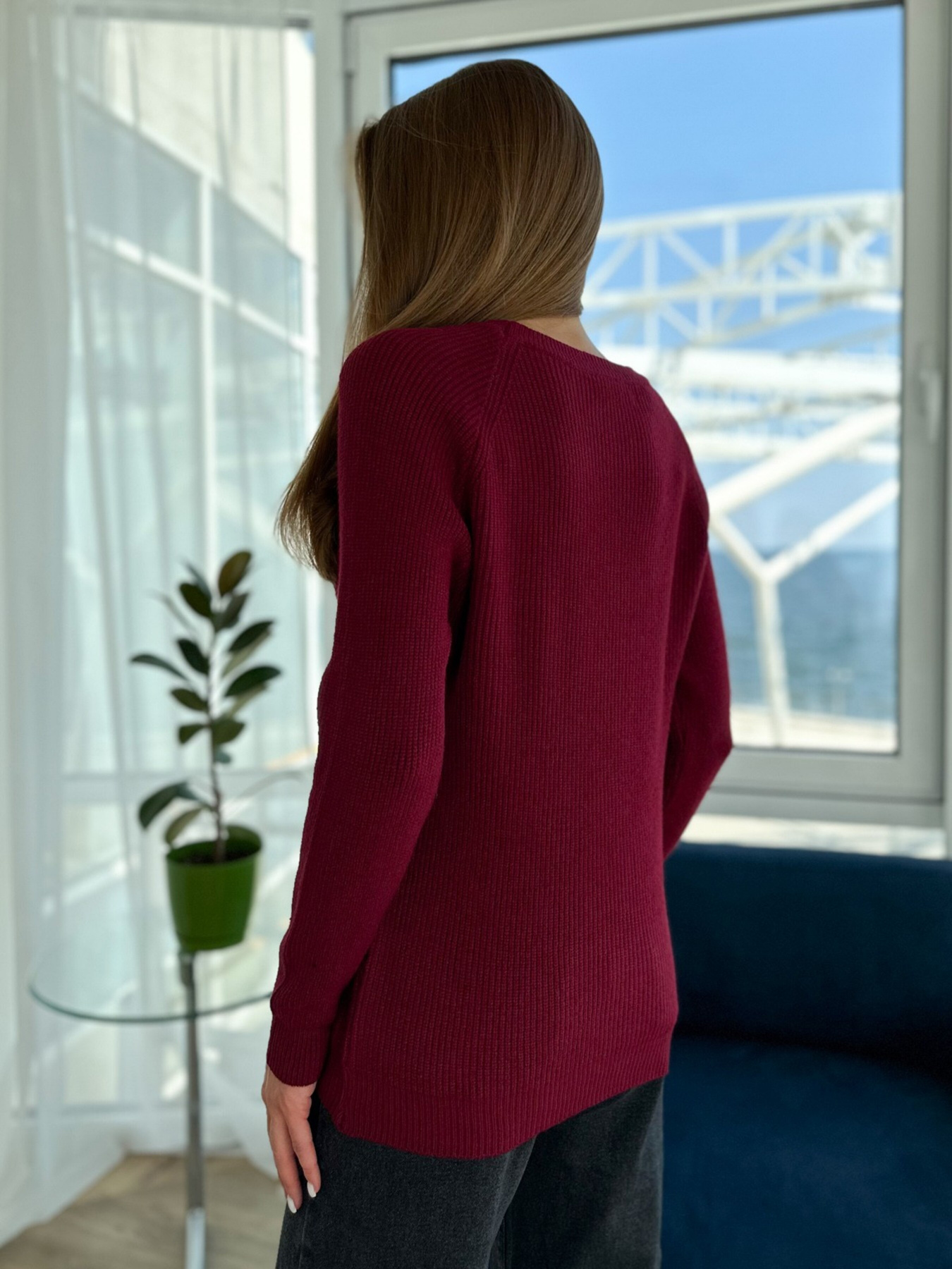 Джемпер ISSA Plus модель WN20-539_violet Джемпер ISSA Plus модель WN20-539_violet Фото