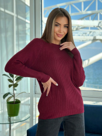 Джемпер ISSA Plus модель WN20-539_violet Джемпер ISSA Plus модель WN20-539_violet Фото