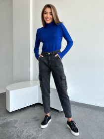 Джинсы мом ISSA Plus модель WN20-548_gray Фото