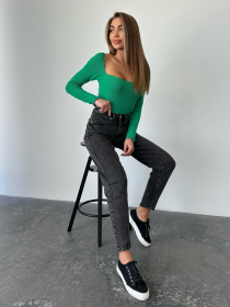 Джинсы мом ISSA Plus модель WN20-549_gray Фото