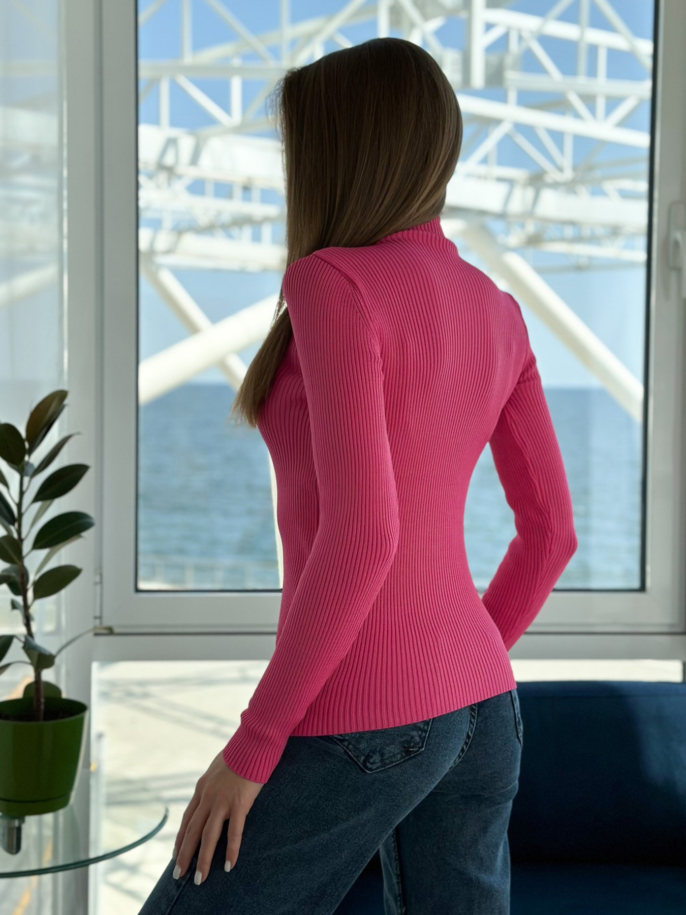 Водолазка ISSA Plus модель WN20-550_raspberry Водолазка ISSA Plus модель WN20-550_raspberry Фото