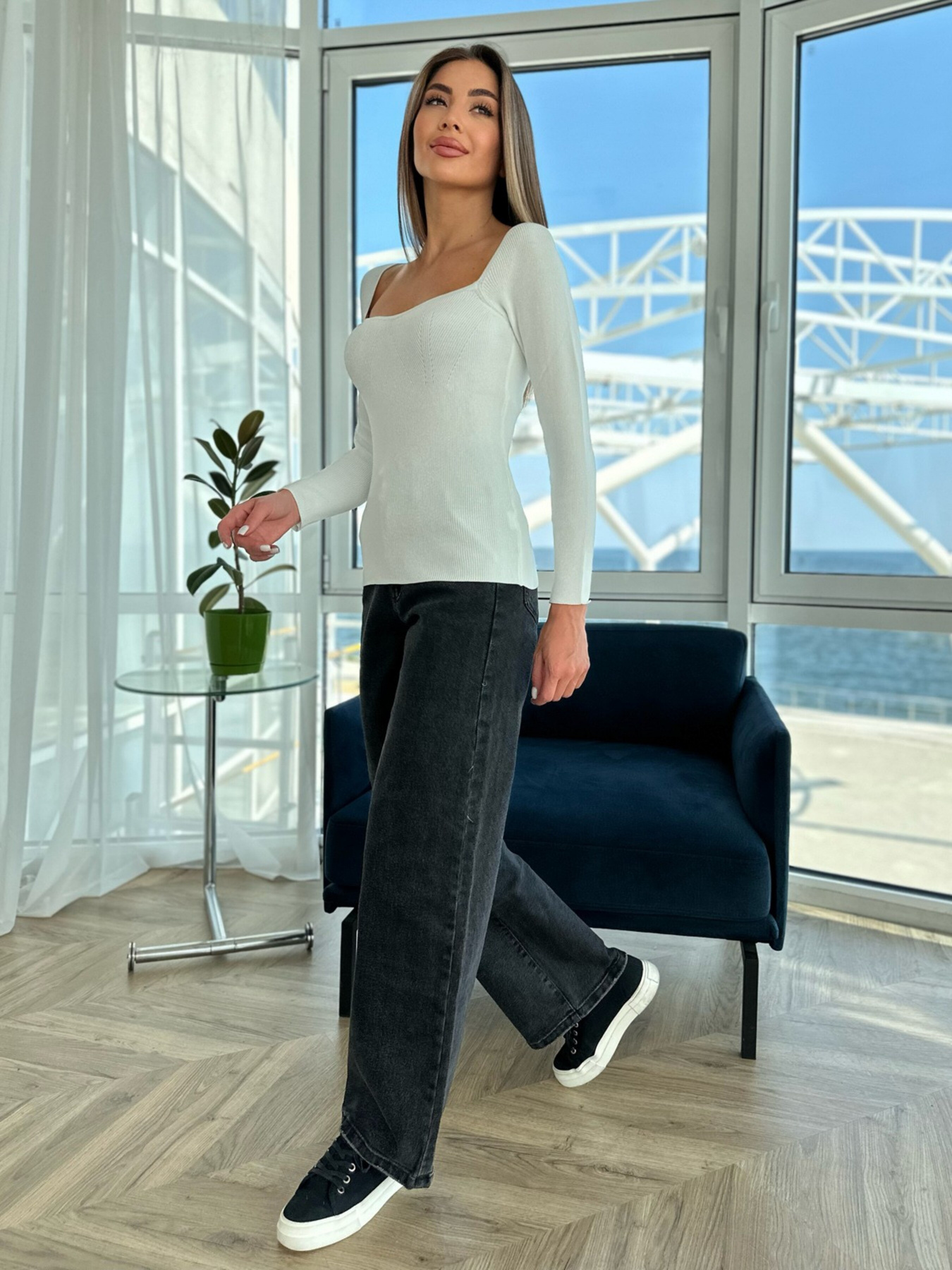 Лонгслів ISSA Plus модель WN20-551_white Фото