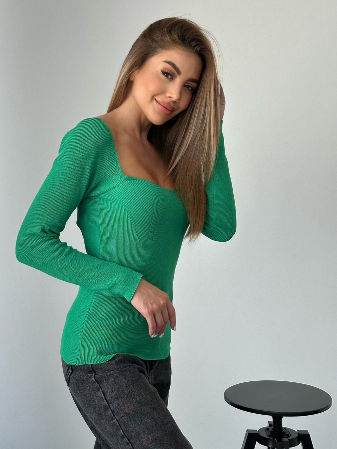 Лонгслів ISSA Plus модель WN20-551_green Фото