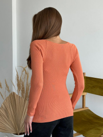 Лонгслів ISSA Plus модель WN20-551_terracotta Лонгслів ISSA Plus модель WN20-551_terracotta Фото