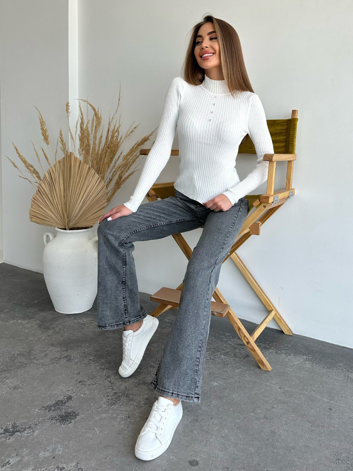 Водолазка ISSA Plus модель WN20-553_white Фото