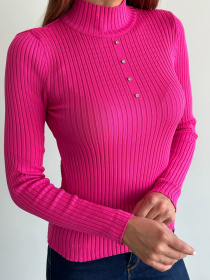 Водолазка ISSA Plus модель WN20-553_raspberry Водолазка ISSA Plus модель WN20-553_raspberry Фото