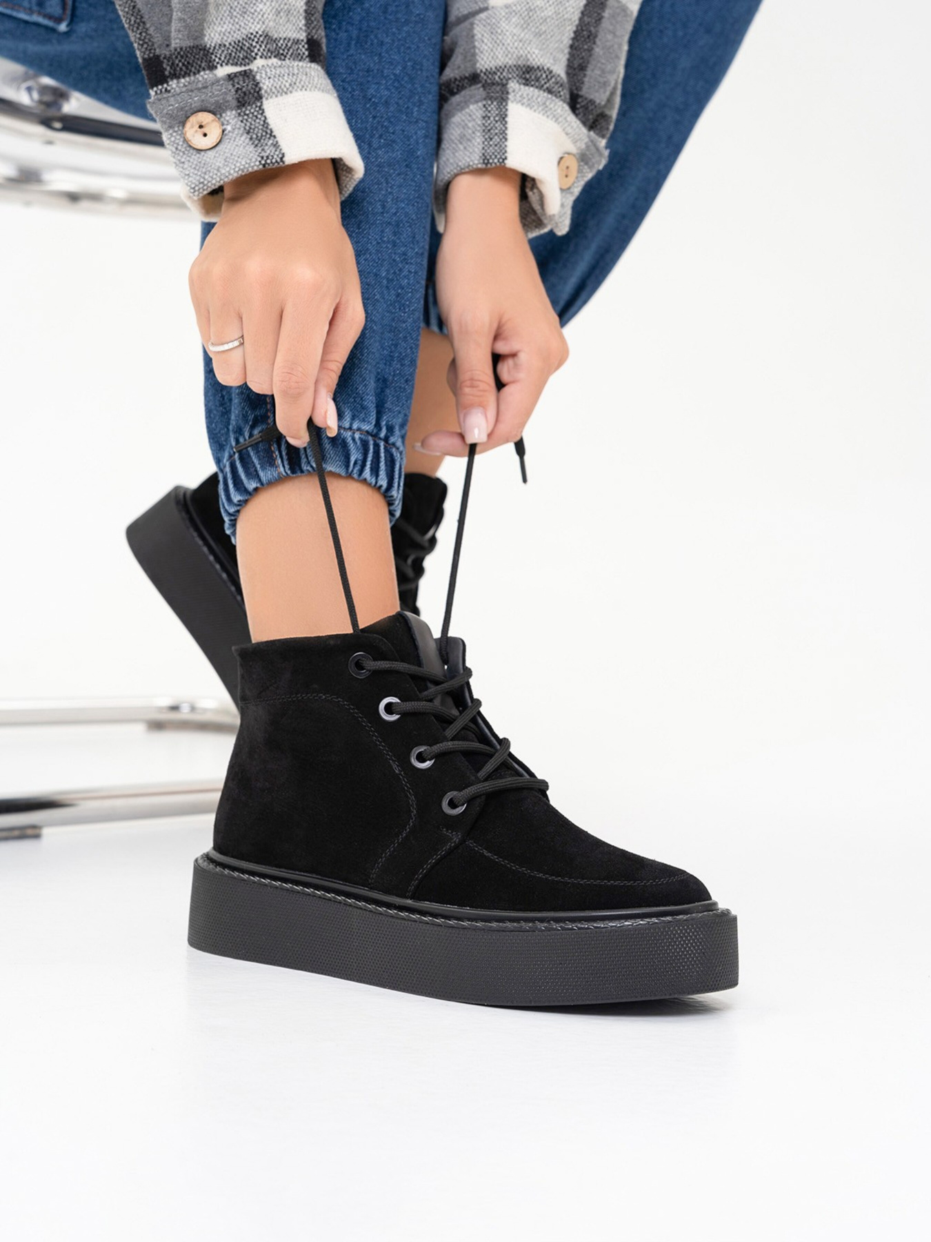 Черевики ISSA Plus модель OB2-299_black Черевики ISSA Plus модель OB2-299_black Фото