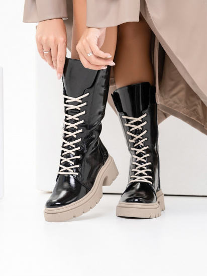 Ботинки ISSA Plus модель OB2-315_black — фото 3 - INTERTOP