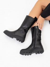 Сапоги ISSA Plus модель OB2-317_black Сапоги ISSA Plus модель OB2-317_black Фото