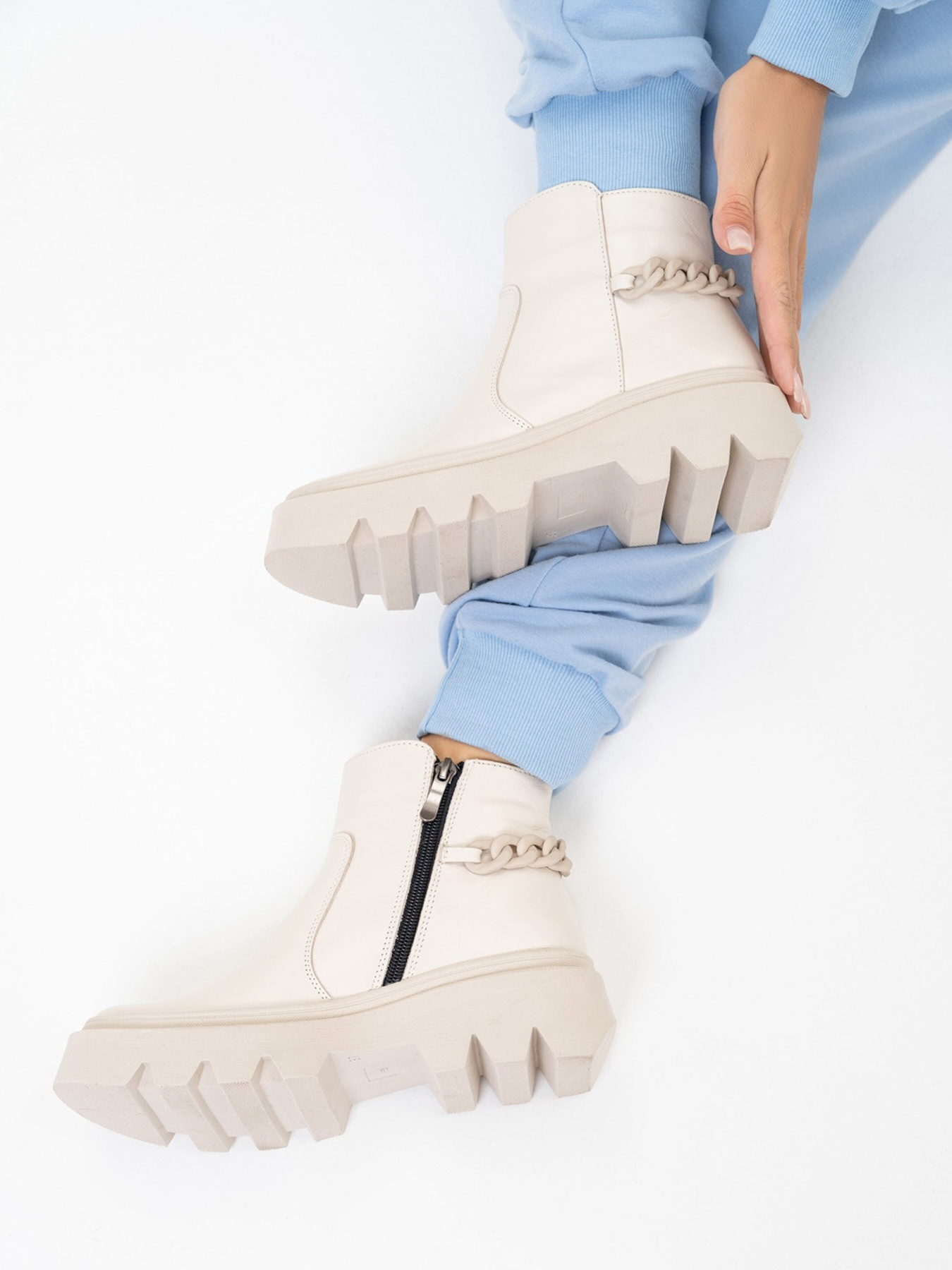 Ботинки ISSA Plus модель OB2-319_beige Ботинки ISSA Plus модель OB2-319_beige Фото