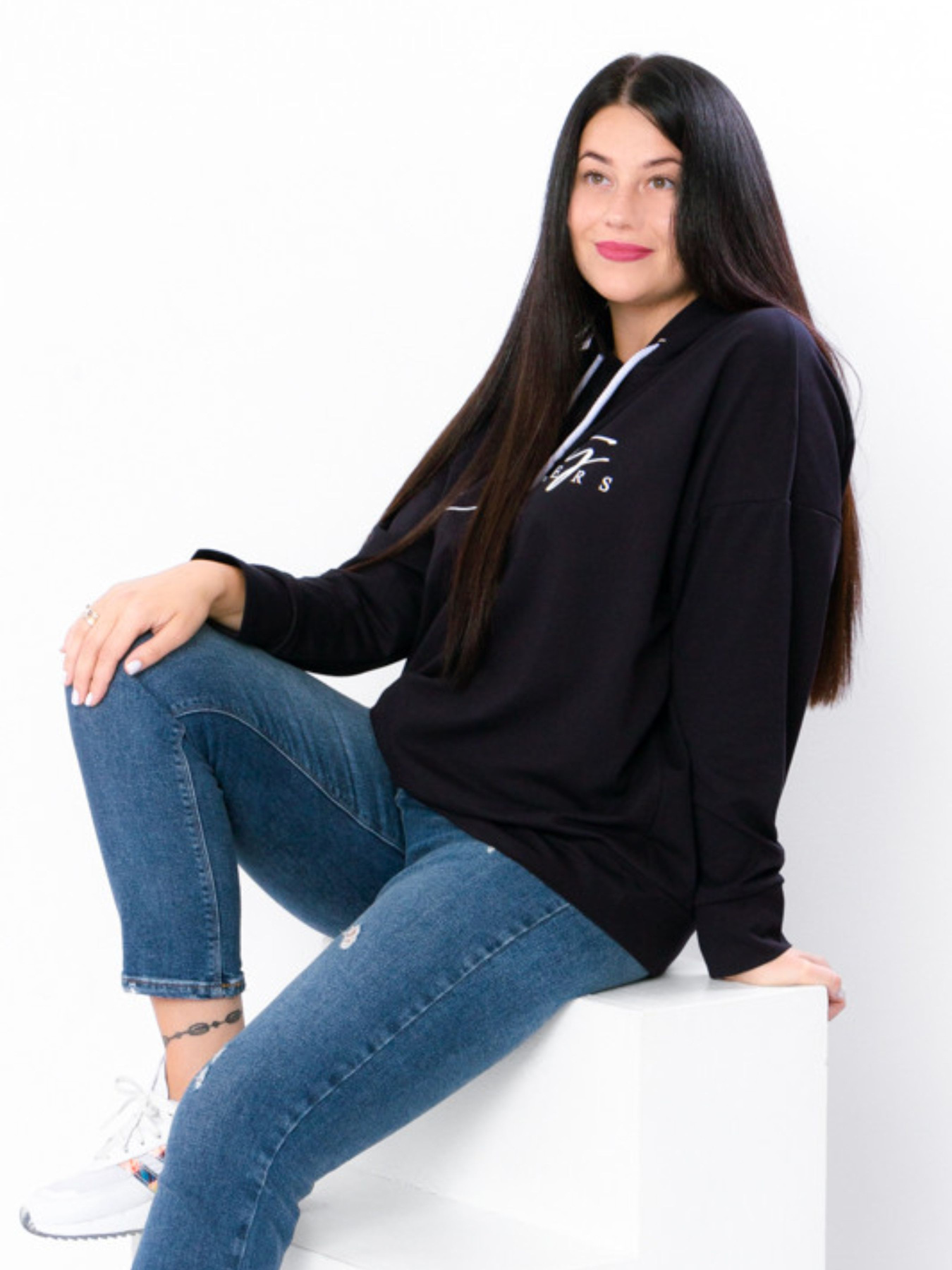 Худи Носи своє модель 8356-057-33-chornilxno-sinj-beauty Фото