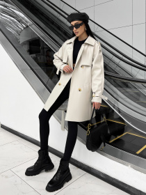 Тренч Jadone Fashion модель Trench_Nekst_bila Фото