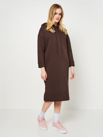 Сукня міді Роза модель 220108_brown Фото