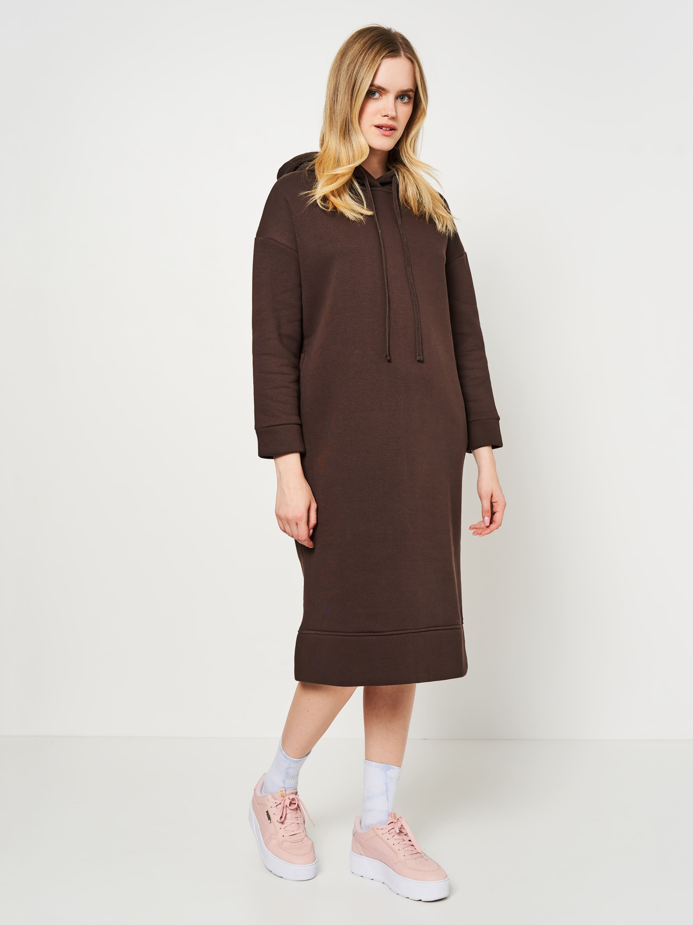 Сукня міді Роза модель 220108_brown Фото