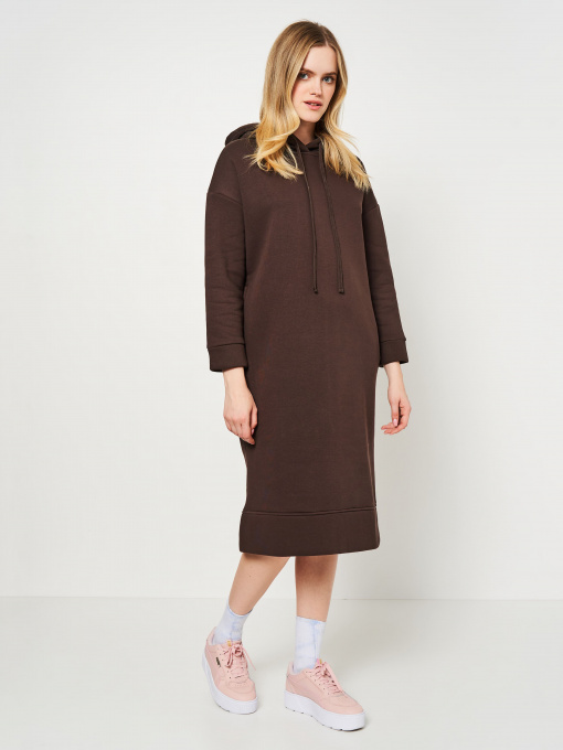 Сукня міді Роза модель 220108_brown Фото