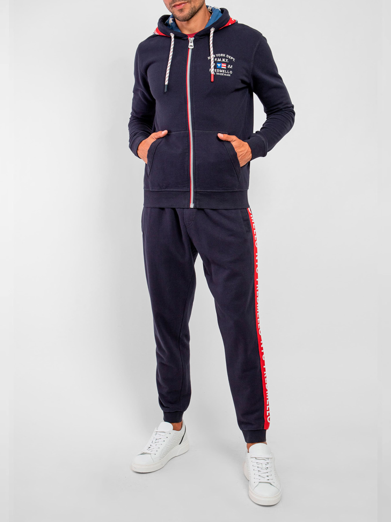 Спортивний костюм Fred Mello модель FM23W19FZ_BLUE-1 Фото