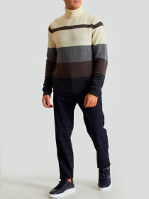 Класичні штани Fred Mello модель FM23W22PT_BLUE Фото