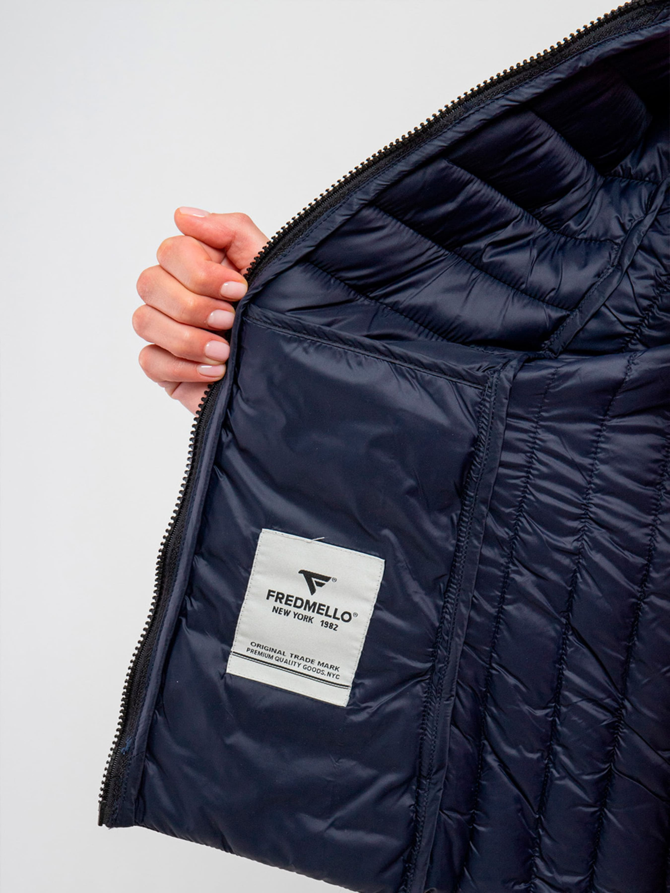 Демісезонна куртка Fred Mello модель FWCITY_BLUE Фото