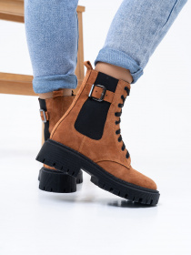 Черевики ISSA Plus модель OB2-341_brown Черевики ISSA Plus модель OB2-341_brown Фото