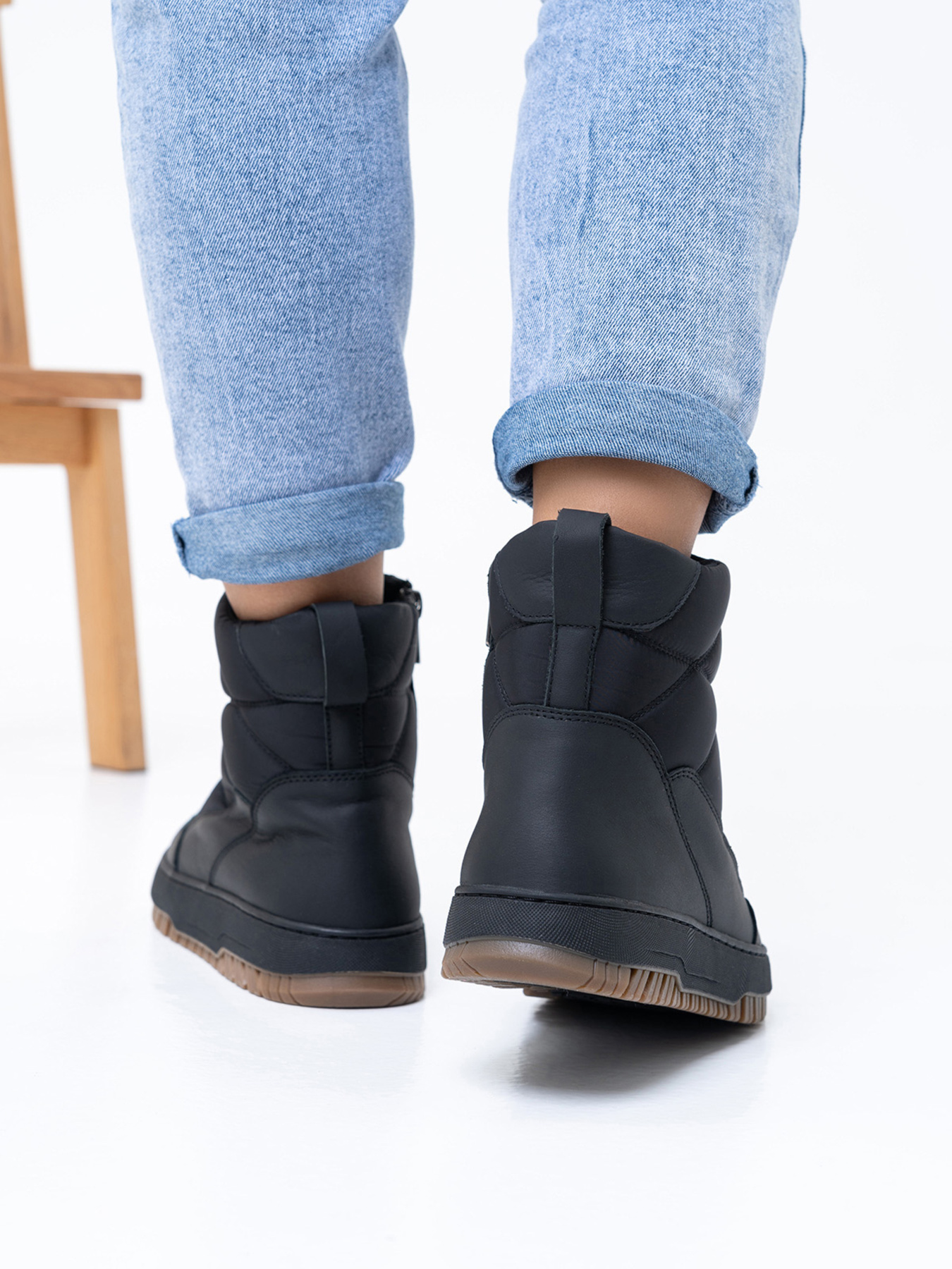 Сапоги дутики ISSA Plus модель OB2-351_black Фото