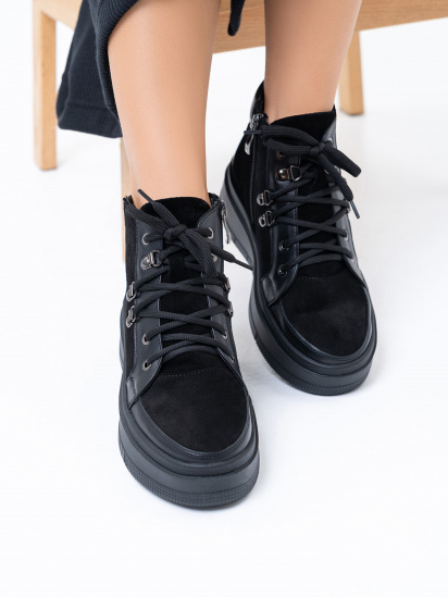 Черевики ISSA Plus модель OB2-353_black — фото 3 - INTERTOP
