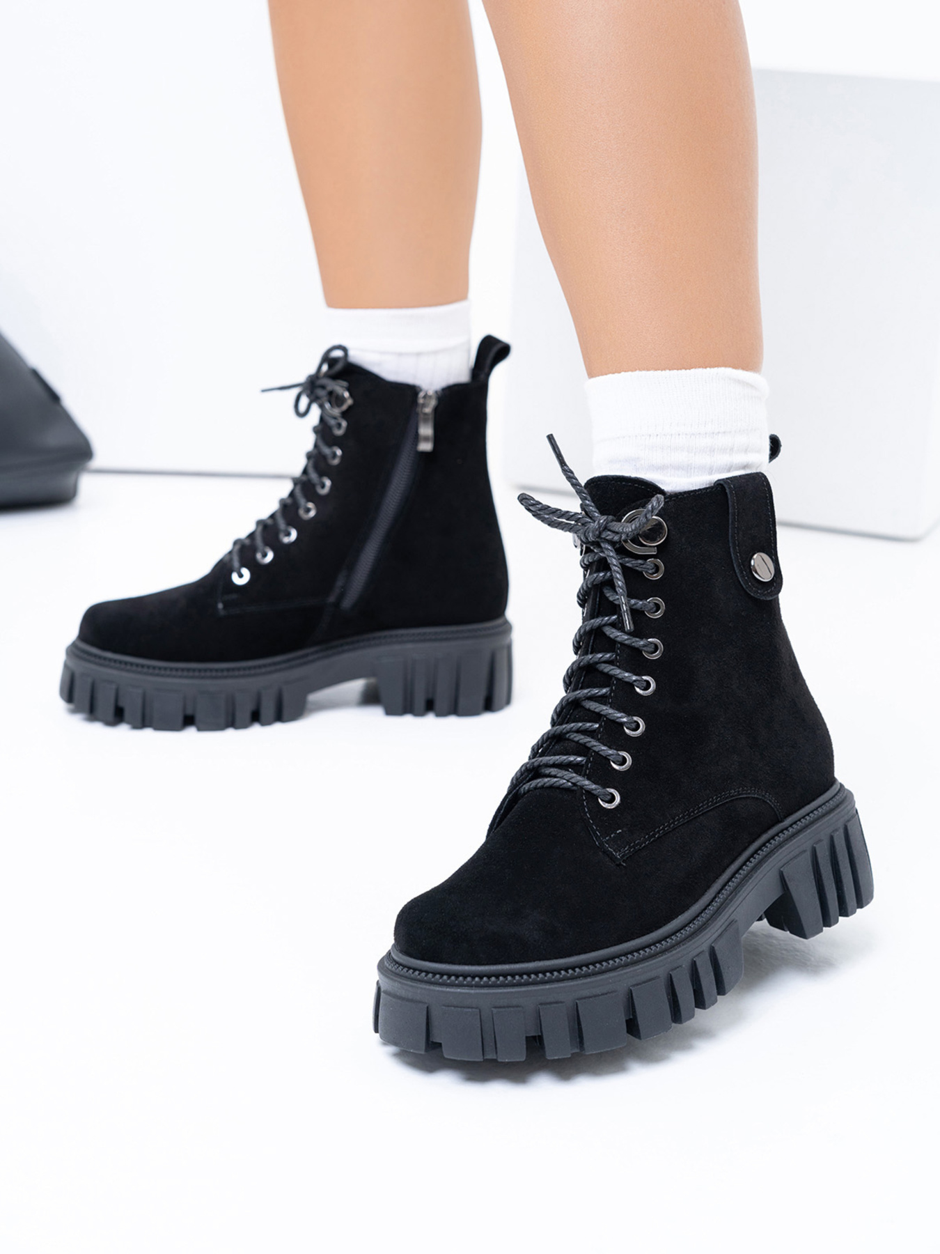 Ботинки ISSA Plus модель OB2-354_black Ботинки ISSA Plus модель OB2-354_black Фото