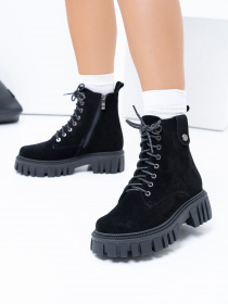 Ботинки ISSA Plus модель OB2-354_black Ботинки ISSA Plus модель OB2-354_black Фото