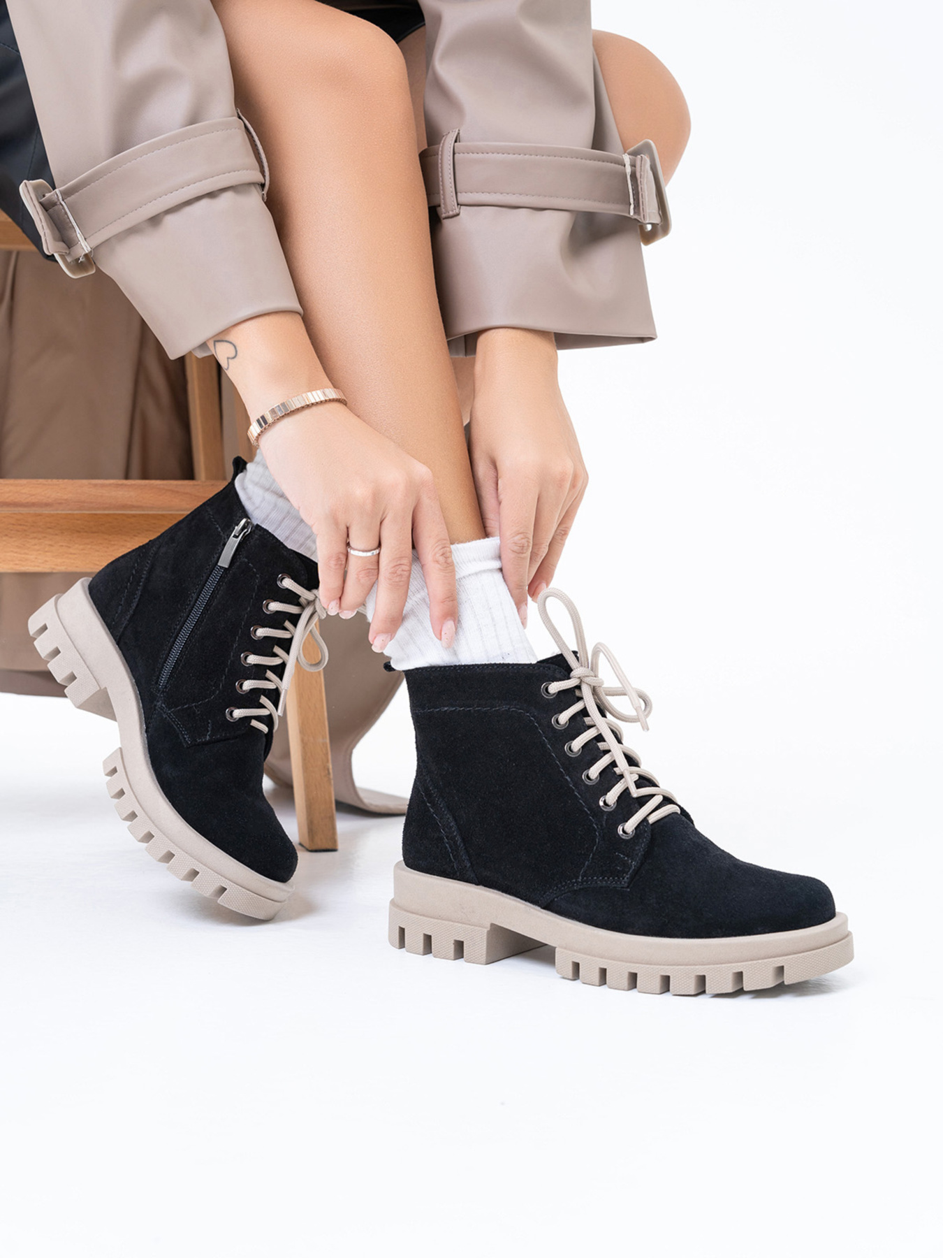 Черевики ISSA Plus модель OB2-356_black Фото