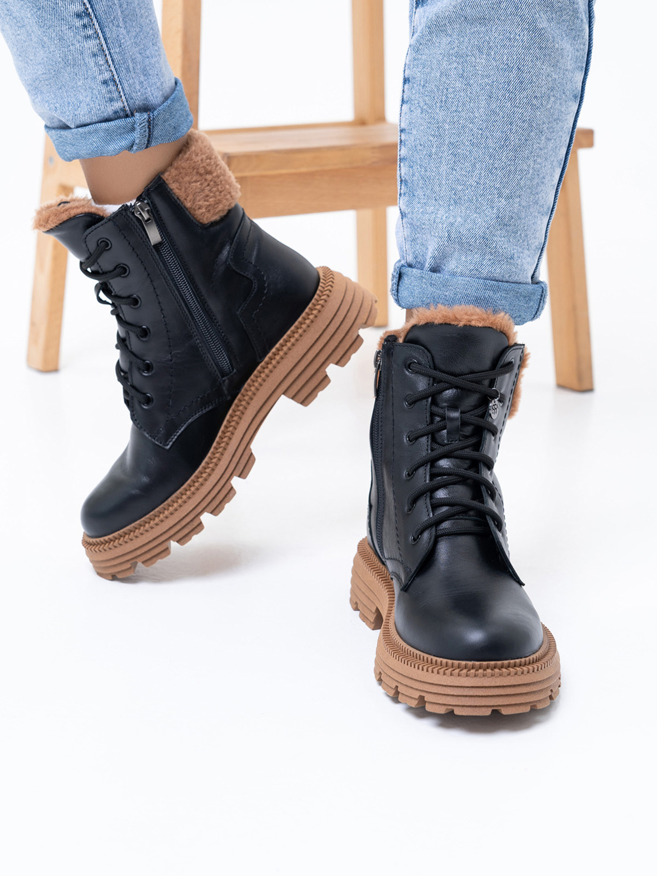 Ботинки ISSA Plus модель OB2-359_black Фото