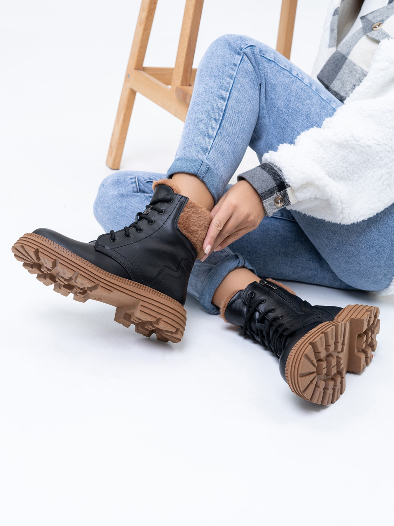 Ботинки ISSA Plus модель OB2-359_black Фото