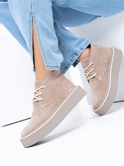 Черевики ISSA Plus модель OB2-367_beige — фото 3 - INTERTOP