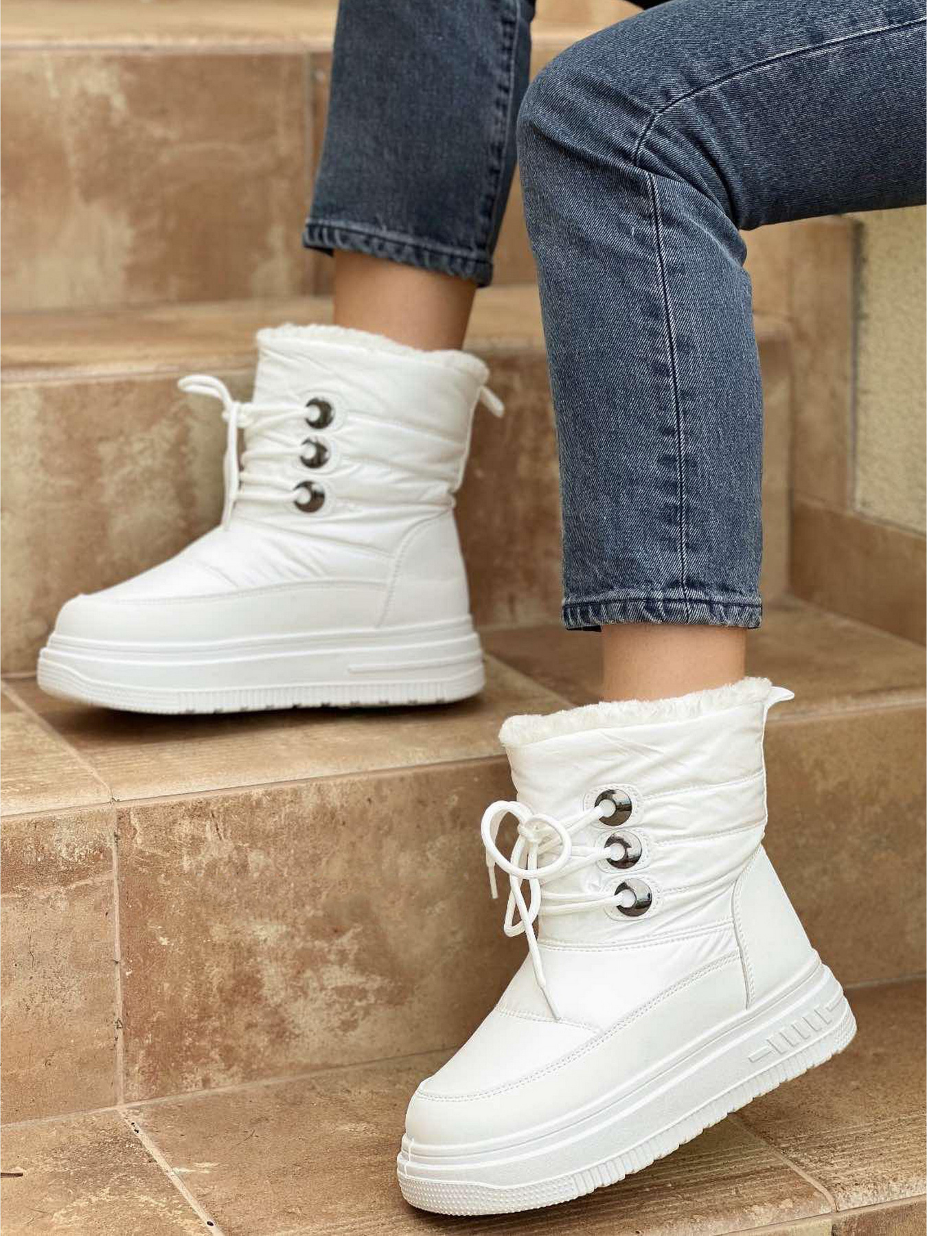 Сапоги дутики Caroc модель B7051-1 Фото